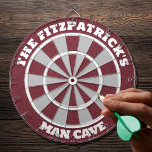 Man Cave Personalised Dartboard<br><div class="desc">Add your family name to create a personalised dartboard,  a great gift for dad,  for your man cave,  or a housewarming gift.</div>