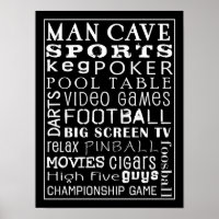Man Cave Poster