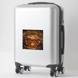Man cave prehistoric caveman design luggage, uniqu