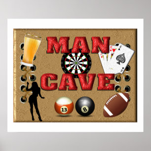 MAN CAVE PRINT