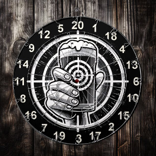 Man Cave Rustic Beer Design Dartboard