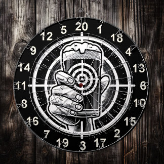 Man Cave Rustic Beer Design Dartboard