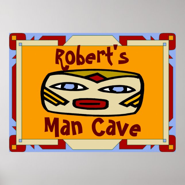 Man Cave Sign (edit name) (Front)
