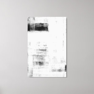 'Man Cave Worthy' Black and White Abstract Art Canvas Print