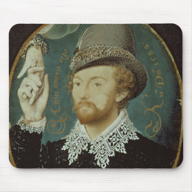 Man clasping hand from a cloud mouse pad (Front)