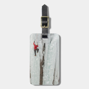 Man climbing ice, Colorado Luggage Tag