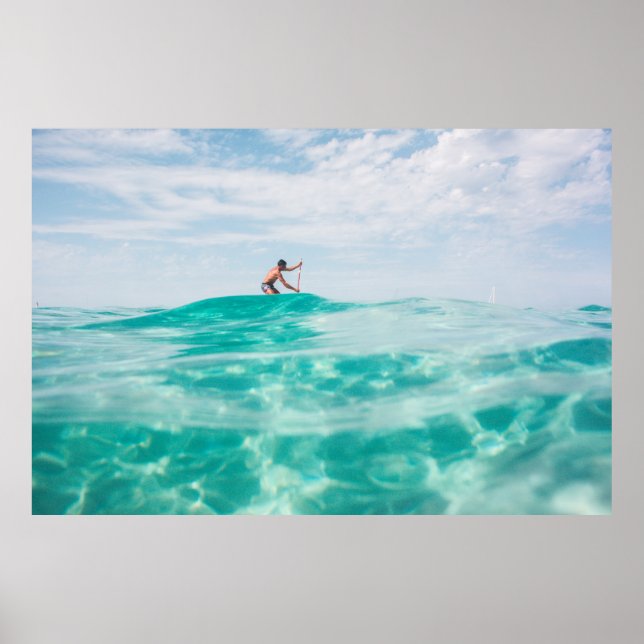 Man doing surfing poster (Front)