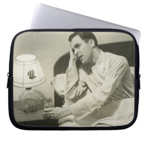 Man Drinking Water Laptop Sleeve