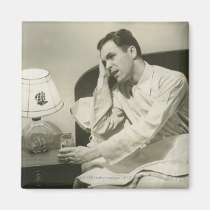 Man Drinking Water Magnet