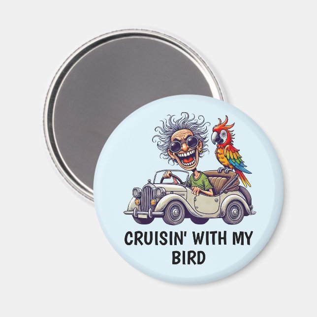 Man Driving Magnet (Front/Back)