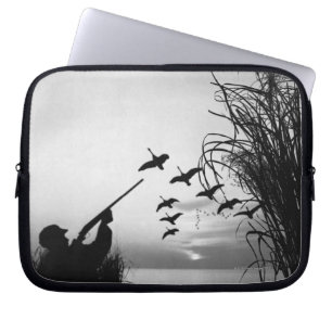 Man Duck Hunting Laptop Sleeve