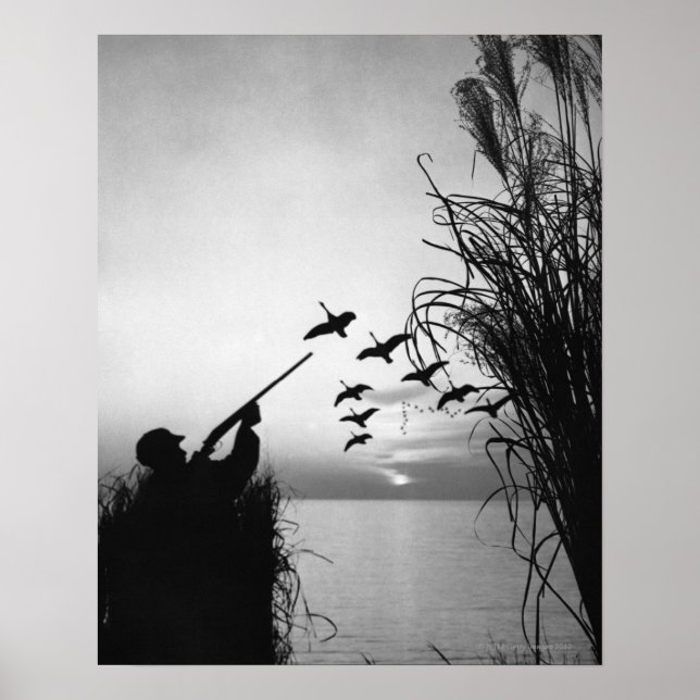 Man Duck Hunting Poster (Front)