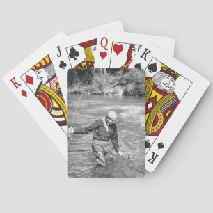 Man Fishing Playing Cards