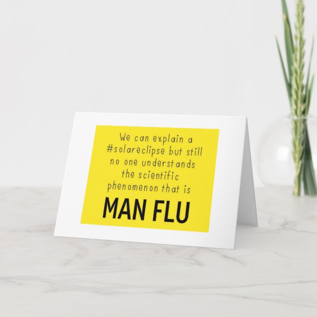 Man flu card (Front)