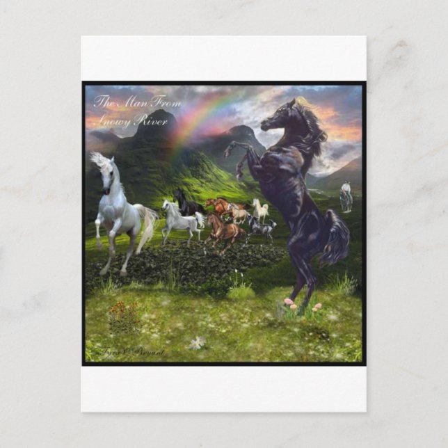 Man From Snowy River Postcard (Front)