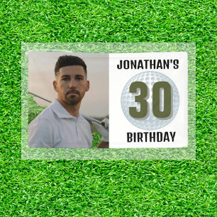 Man Golf Party Snapshot! Banner