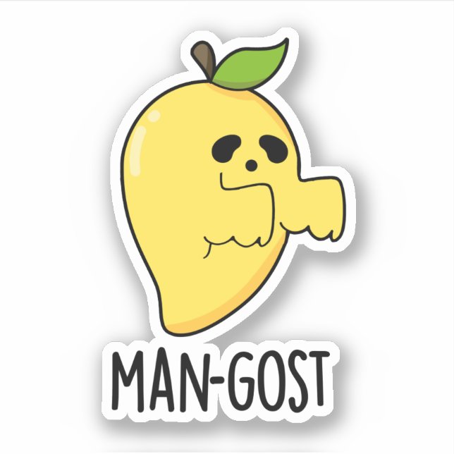 Man-gost Funny Halloween Mango Ghost Pun  (Front)