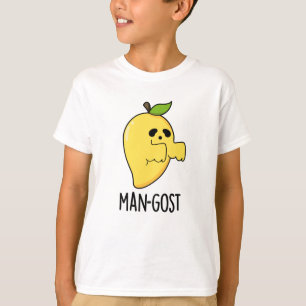 Man-gost Funny Halloween Mango Ghost Pun T-Shirt