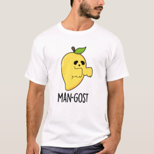 Man-gost Funny Halloween Mango Ghost Pun  T-Shirt