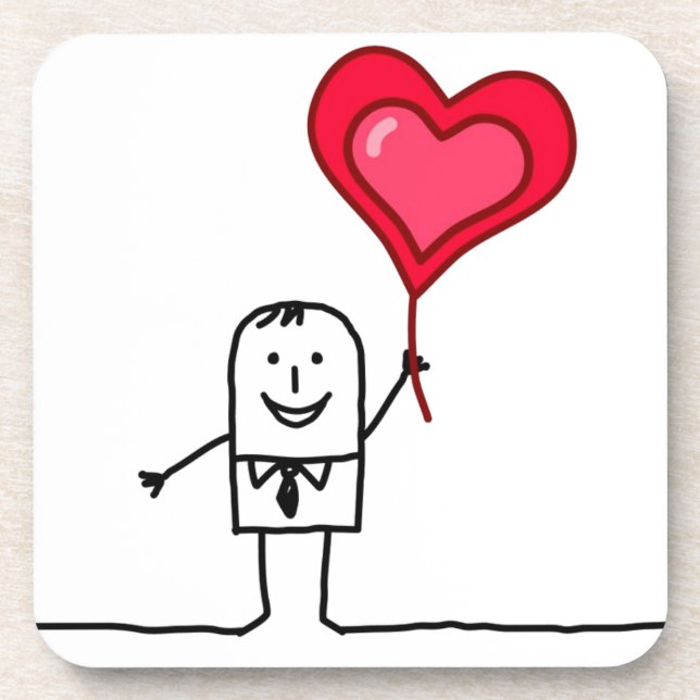 Man & Heart Coaster (Front)