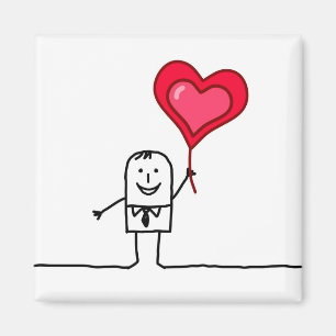 Man & Heart Magnet