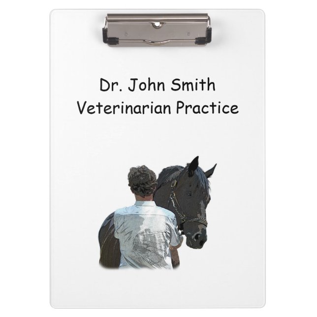 Man Holding Horse Light Clipboard (Front)