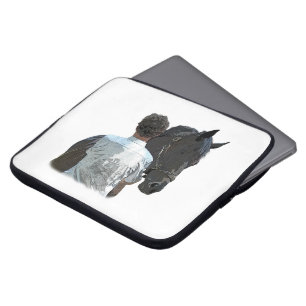 Man Holding Horse Light Laptop Sleeve