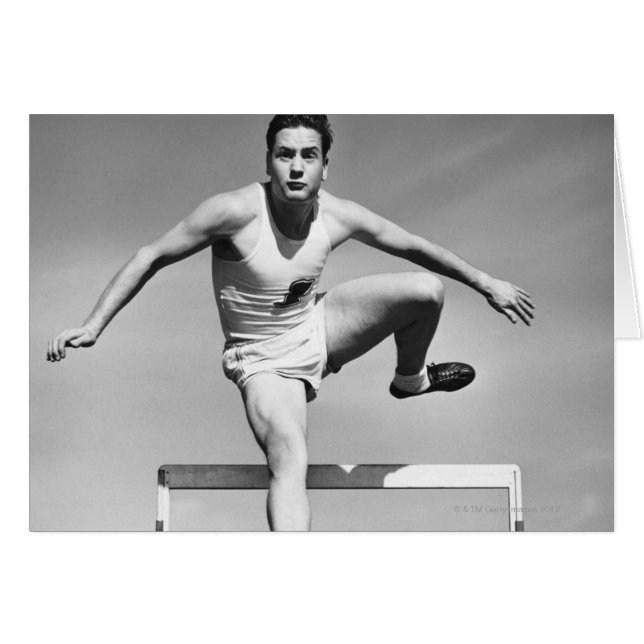Man Hurdling (Front Horizontal)