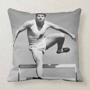 Man Hurdling Cushion