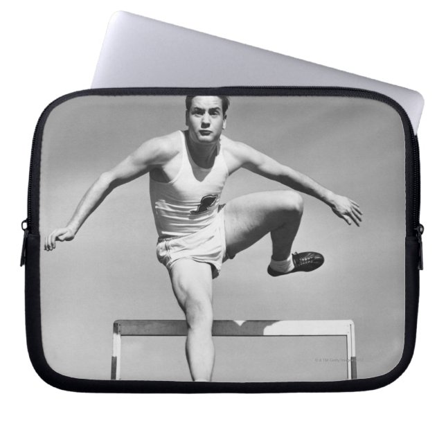 Man Hurdling Laptop Sleeve (Front)