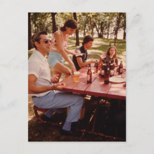 Man, I Love Beer! - Vintage Postcard