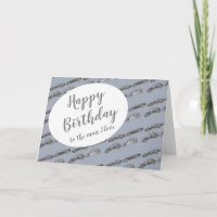 Man I love Chrome Grey Cars Vehicles Birthday Card