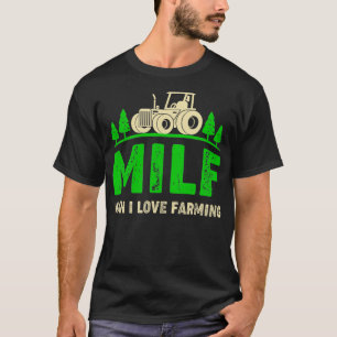Man I Love Farming Funny Farmer Farming Tractors T-Shirt