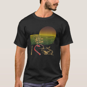 Man I Love Fishing From A Boat  Vintage Graphic Pr T-Shirt