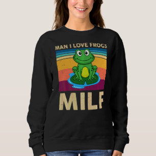 Man I Love Frogs Kids Toddler Brother Cute Frog R Sweatshirt