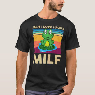 Man I Love Frogs Kids Toddler Brother Cute Frog R T-Shirt