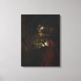 Man in Armour Canvas Print