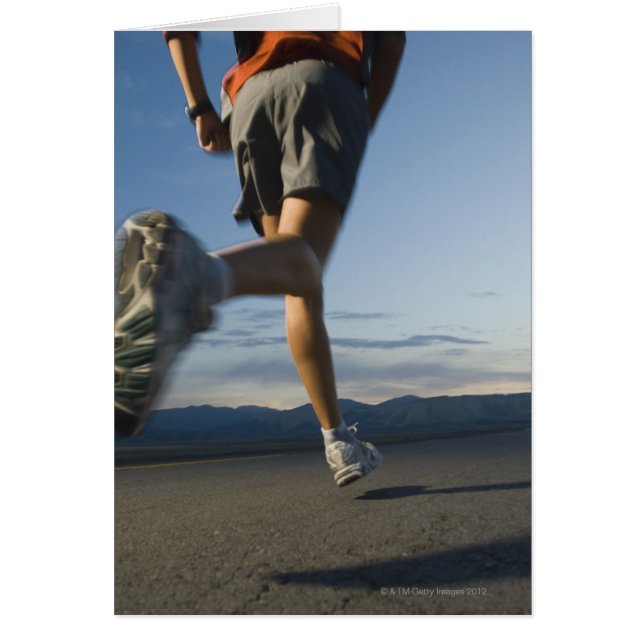 Man in athletic gear running (Front)