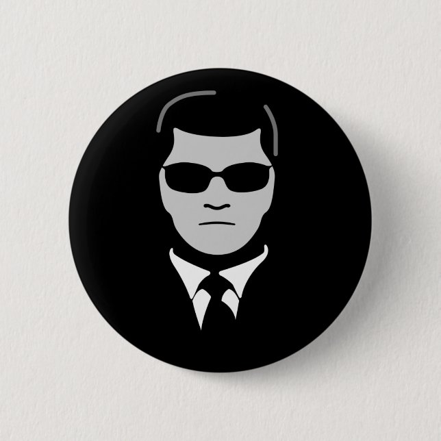 Man in Black 6 Cm Round Badge (Front)