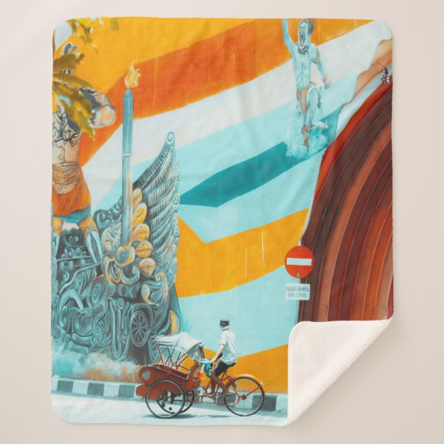 MAN IN BLACK JACKET STANDING NEAR WOMAN IN WHITE S SHERPA BLANKET (Front)