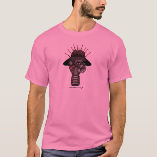 Man in gas mask abstract graphic art cool t-shirt