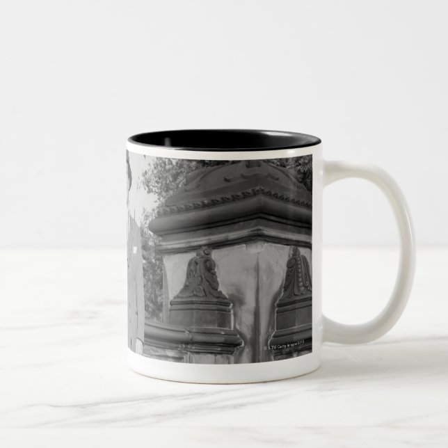 Man in Hat Two-Tone Coffee Mug (Right)
