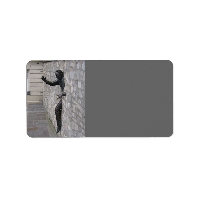 Man in Paris Address Label (Front)