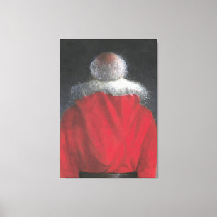 Man in Red Coat Canvas Print