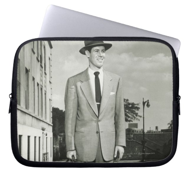 Man in Suit Laptop Sleeve (Front)