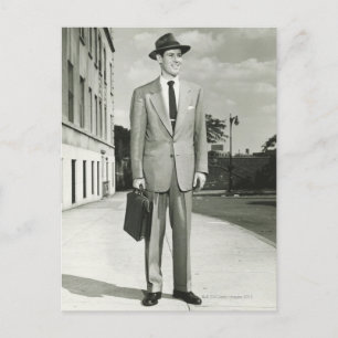 Man in Suit Postcard