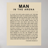 Man In The Arena - Daring Greatly