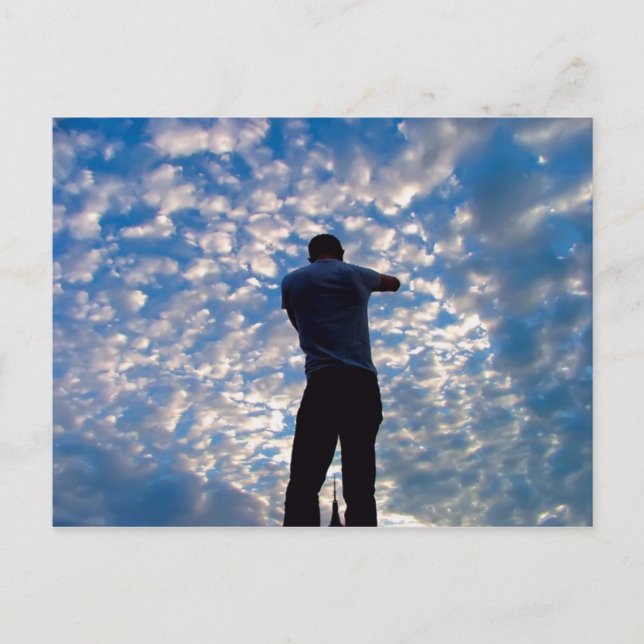 Man in the Clouds Postcard (Front)