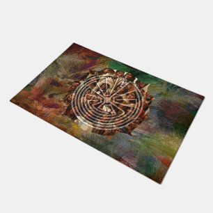 MAN IN THE MAZE - FOLK + your backgr. & ideas Doormat