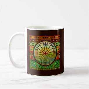 MAN IN THE MAZE landscape + your backgr. & text Coffee Mug